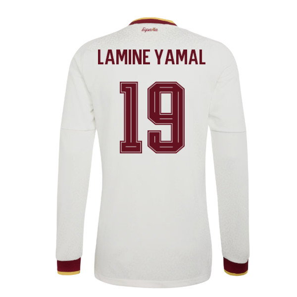 2026-2027 Spain Authentic Long Sleeves Away Shirt (Lamine Yamal 19)-SoccerKits Hub | Buy Soccer Jerseys Online